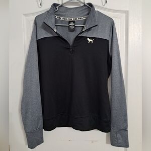 VS PINK pullover Black & Gray Size Large